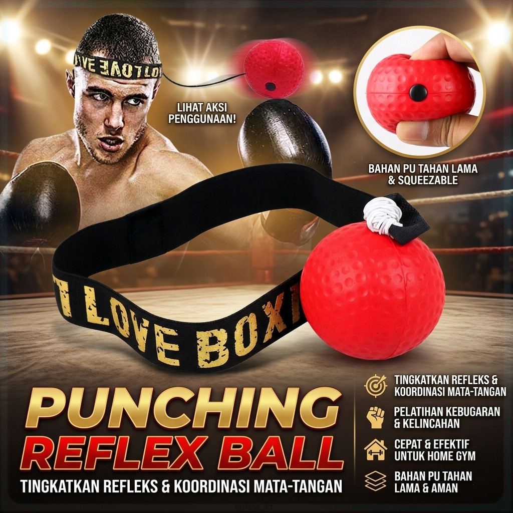 Jusenda Punching Reflex Ball Speed Punching Bag - DS212