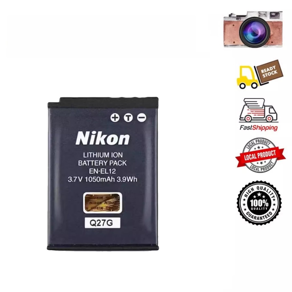 แบตเตอร์รี่ Nikon EN-EL12 Coolpix AW100 AW110 AW120 AW130 P300 P330 P340 S31 S1000pj S1100pj S1200pj