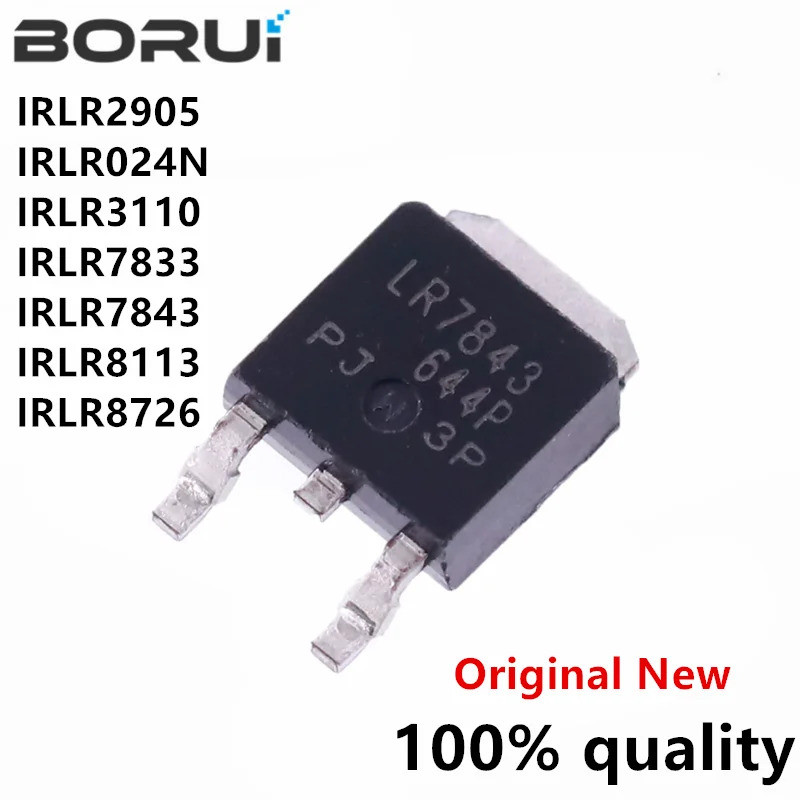 10PCS IRLR2905 TO-252 LR2905 IRLR024N LR024N LR8726 IRLR3110 IRLR3110Z IRLR7833 IRLR7843 LR7843 IRLR