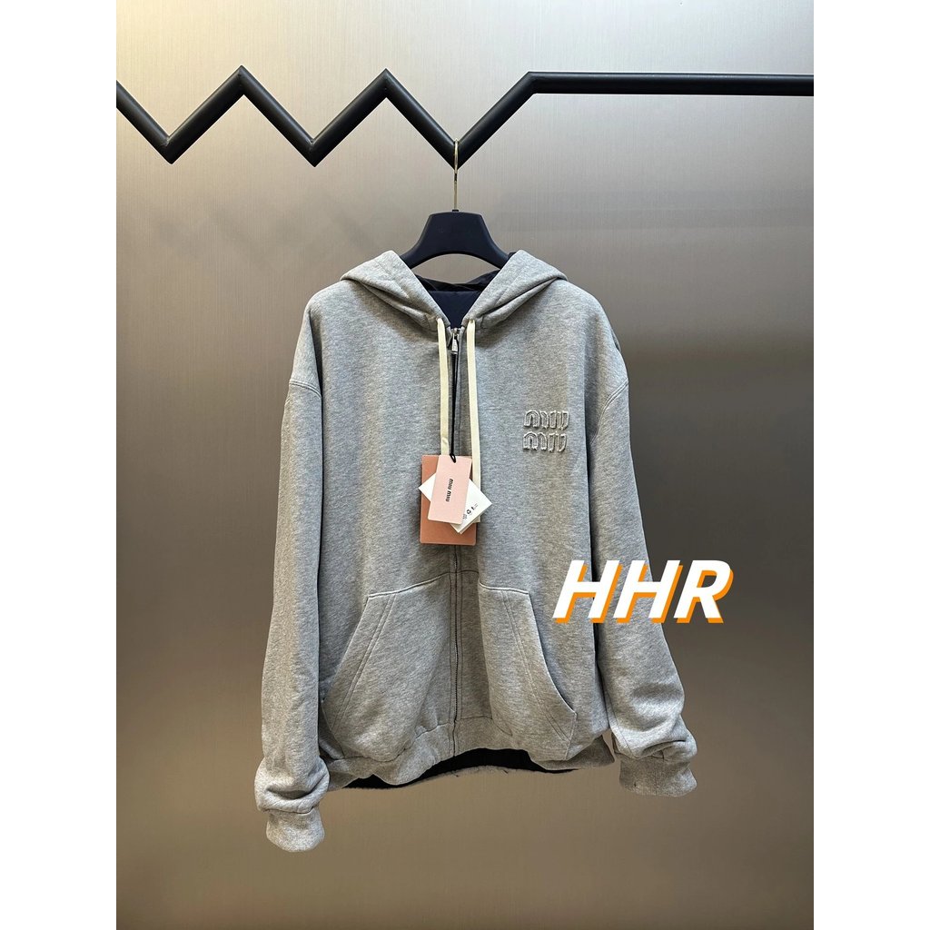 [รุ่นที่ถูกต้อง] M1u Home Double-Sided Wear Chest Patch โลโก้เสื้อกันหนาวHooded Jacket 25ssฤดูใบไม้ร