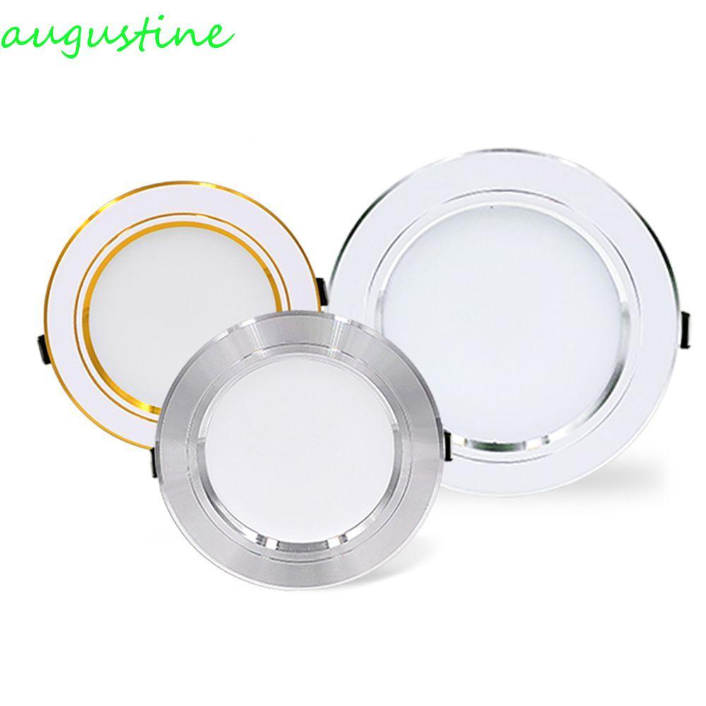 AUGUSTINE ดาวน์ไลท์ LED เย็นสีขาวอบอุ่น 5W 9W 12W 15W 18W บ้านในร่มไฟ LED โคมไฟเพดานรอบ