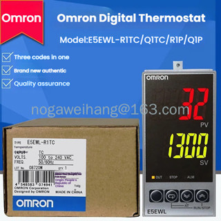 Omron เทอร์โมสตัทดิจิตอล E5EWL-R1TC/Q1TC/R1P/Q1P (ใหม่และต้น…