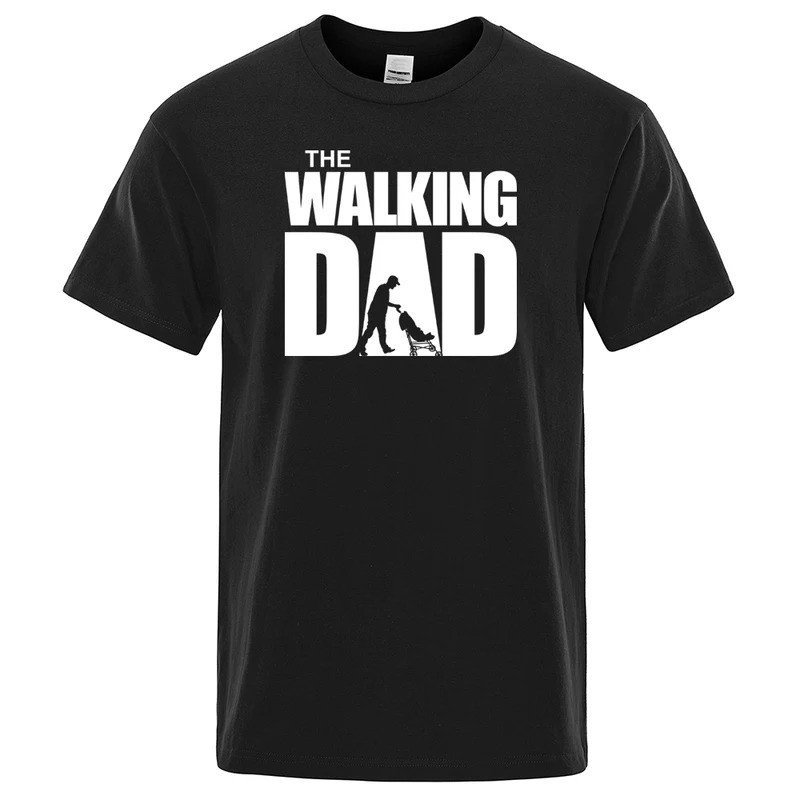 เสื้อยืดฤดูร้อน The Walking Dad T เสื้อผู้ชาย Cool Casual Mens Tshirt แฟชั่น Hip Hop Tops Streetwear