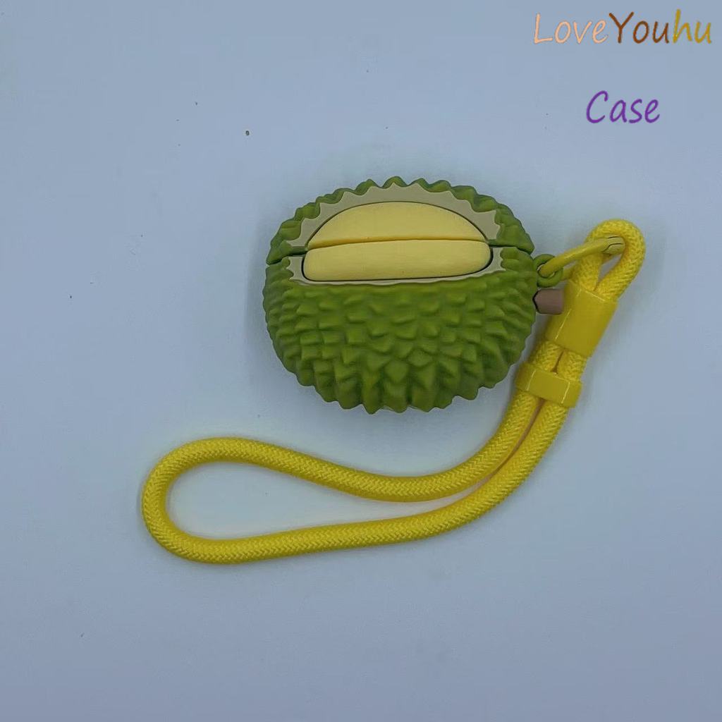 Loveyouhu สําหรับ GOOJODOQ J201 J206 J228 J229 หูฟัง Case&Lanyard รูปแบบทุเรียนน่ารัก