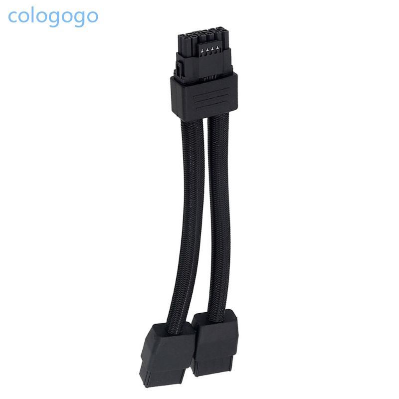 COLO สายไฟ 16Pin Connector 12VHPWR อะแดปเตอร์ 2x 8Pin ถึง 16Pin GPU สายต่อสําหรับ 3090Ti 4070Ti 4080