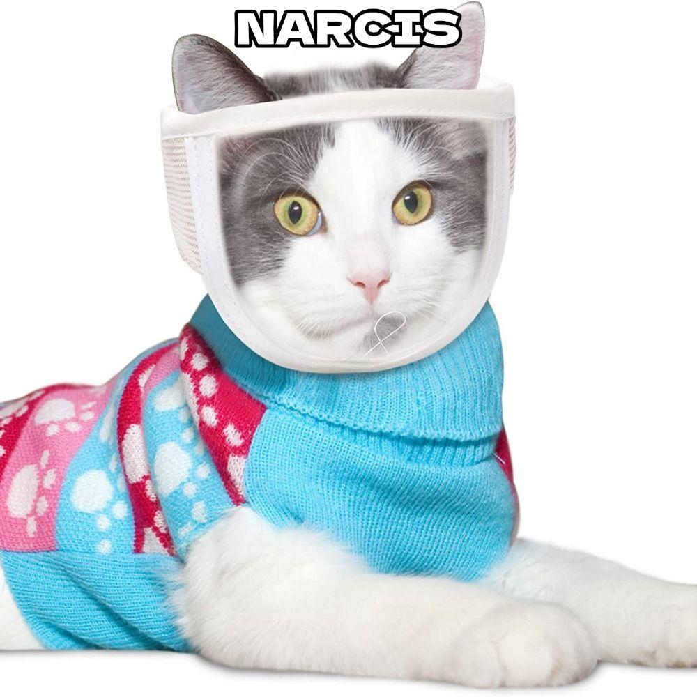 NARCIS Kitten Muzzles ปรับ Chewing Safety Anti Bite Mouth Guard