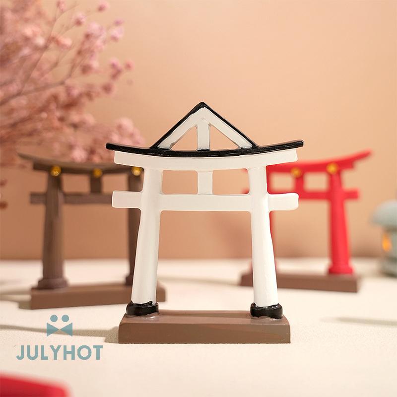 COOL Miniature Torii Gate ญี่ปุ่น Shinto Temple Garden เอเชียสถาปัตยกรรมรุ่นบอนไซ Zen Garden เครื่อง