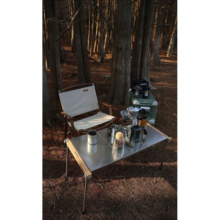 Outdoor Camping Stainless Steel Folding Combination BBQ Table Detachable Table BBQ Beech Table Outdo