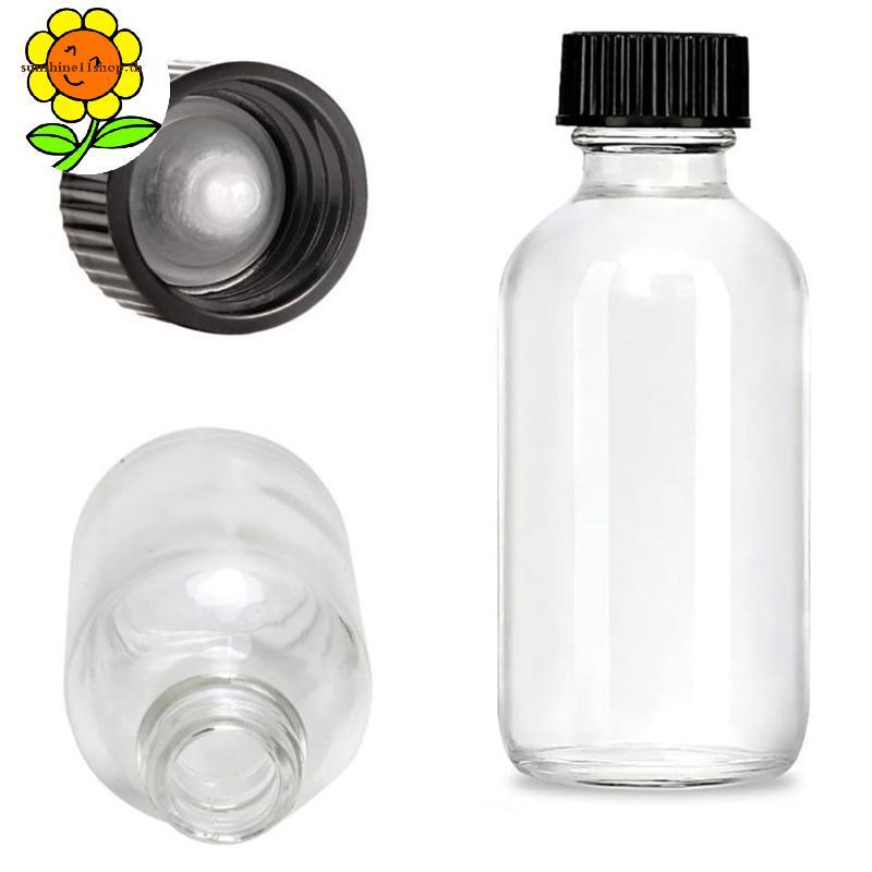 SUNSHOP 12PCS 60ml ขวดแก้วขนาดเล็กพร้อมฝาปิดสุญญากาศขวดตัวอย่างใส/ถัง/ภาชนะสําหรับน้ําผลไม้ขิง Shots Potion น้ํามัน TH - รูปที่ 6