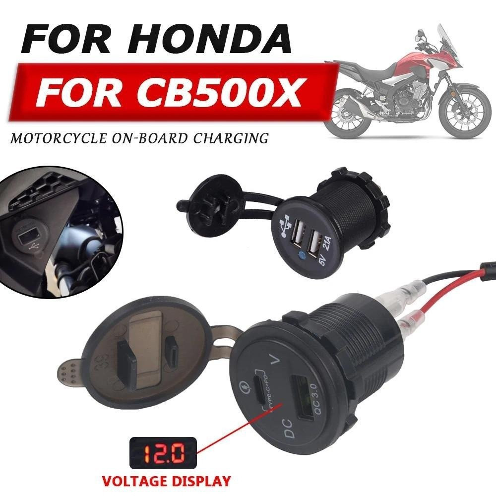 สําหรับ Honda CB500X CB 500X CB 500 X CB500 X 2023 อุปกรณ์เสริมรถจักรยานยนต์โทรศัพท์มือถือ Dual USB 