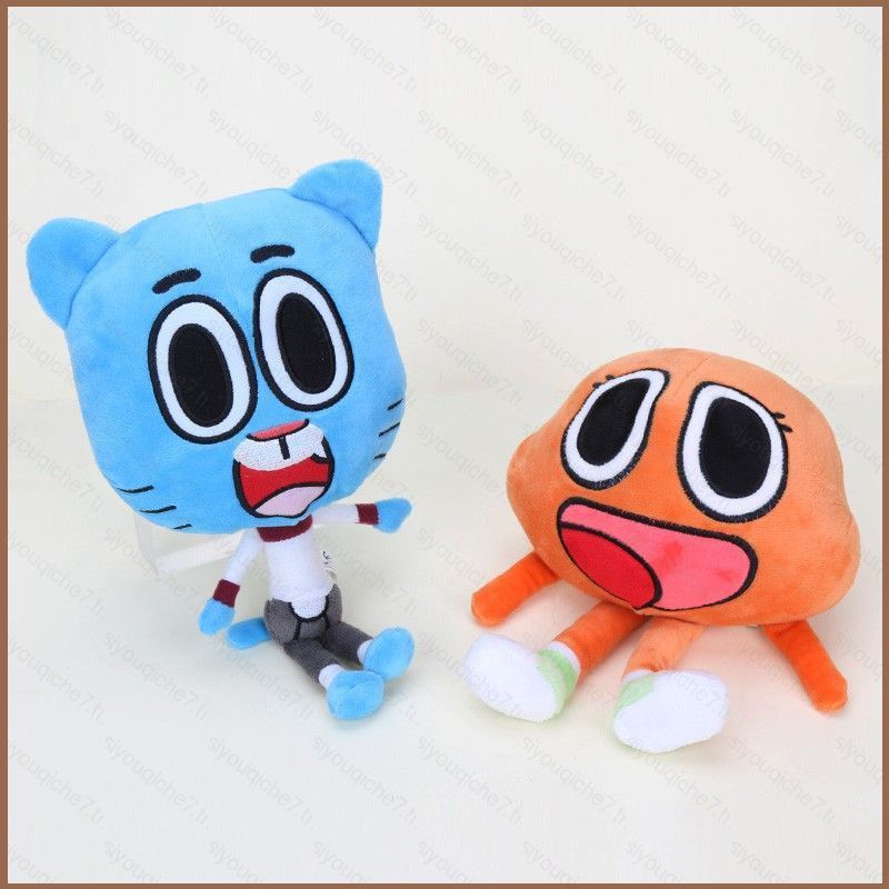 SY 25cm Amazing World of Gumball ตุ๊กตาตุ๊กตา Gumbo Darwin Anais ตุ๊กตาของเล่นเด็กของขวัญวันเกิด