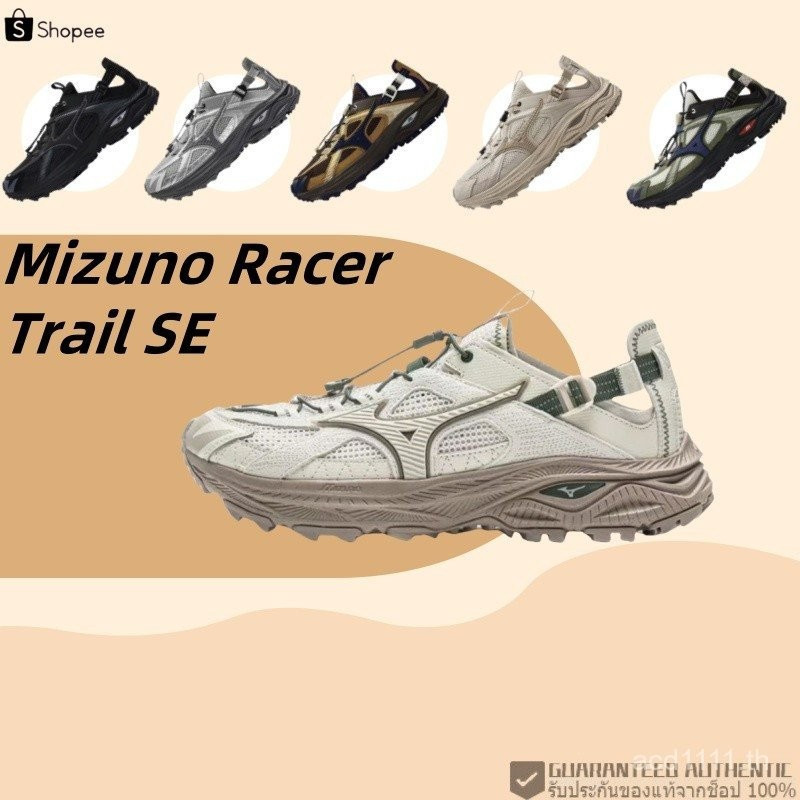 Pre-Order รองเท้าแตะ Mizuno Racer Trail SE สีดํา/เทาสไตล์รองเท้าผู้ชายแท้ K90J