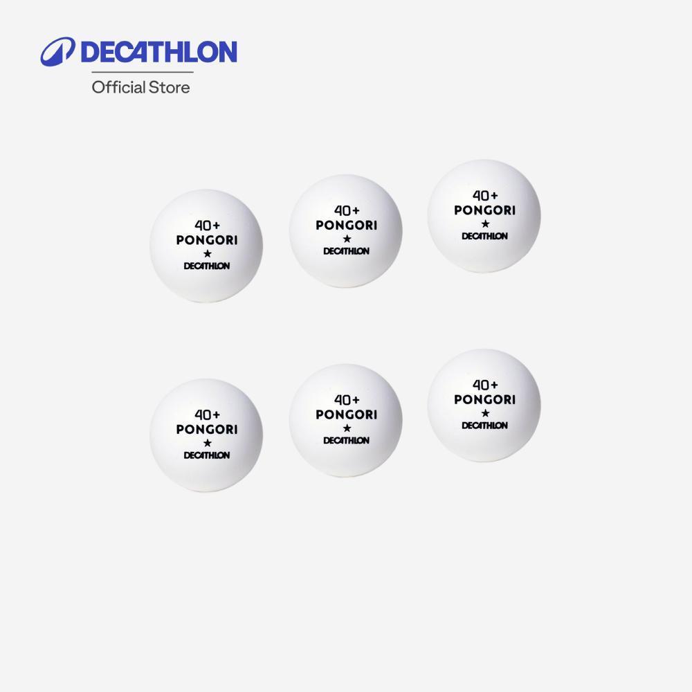 Decathlon Table Tennis Balls Ttb 100 1* 40+ 6-Pack ลูกปิงปองรุ่น Ttb 100 1* 40+ 