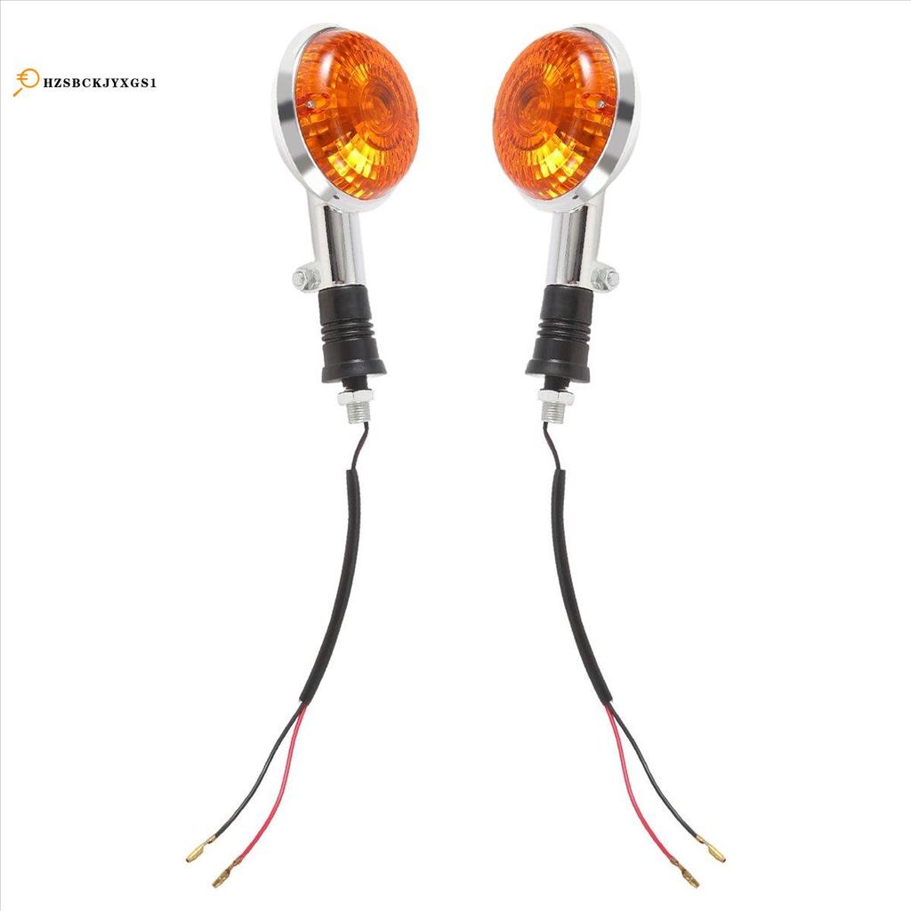 [hzsbckjyxgs1]รถจักรยานยนต์สีเหลืองอําพันรอบไฟเลี้ยวไฟไฟกระพริบตัวบ่งชี้เลนส์สําหรับ Road Star Virag