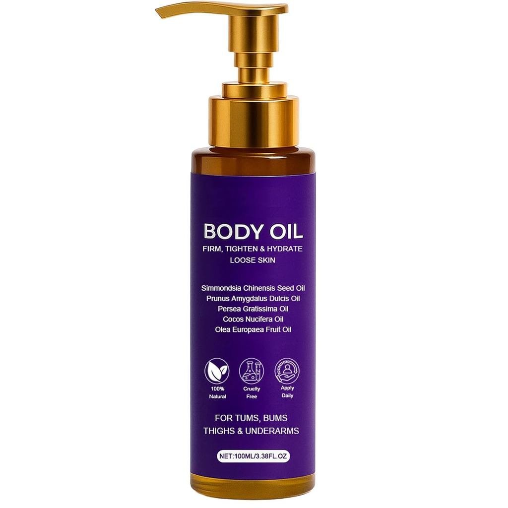 Oil Luxury Oil สําหรับเครปกระชับผิว & Hydrating Serum พร้อม E และ Almond Oil ปลอบประโลมผิวสําหรับผู้