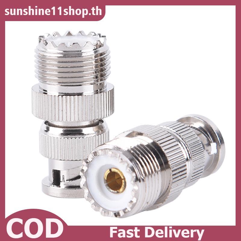 SUNSHOP BNC ชายปลั๊ก SO239 UHF PL-259 Ja RF หญิงอะแดปเตอร์โคแอกเซียลสายเชื่อมต่อ TH
