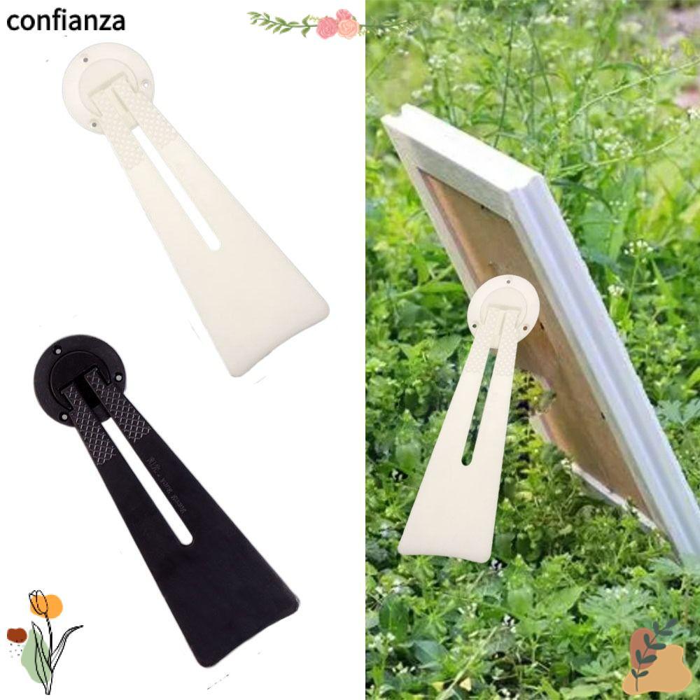 CONFIANZA กรอบรูปขาตั้งยึด, PVC Home Decor กระจก Art Work Display ขาตั้ง, Prop Up รองรับมัลติฟังก์ชั่นทนทาน Art Crafts ชั้นวางจอแสดงผล