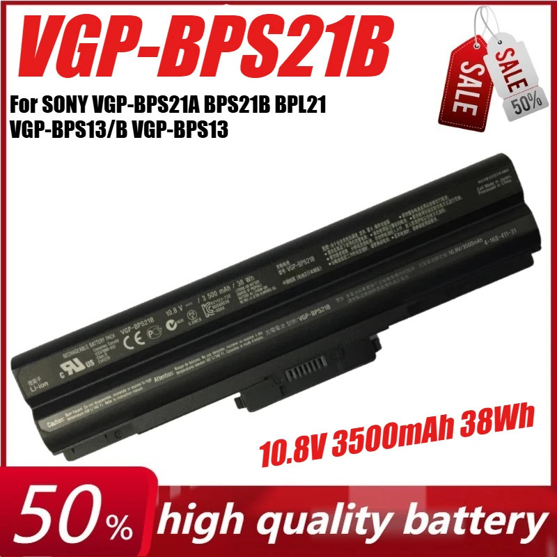 10.8V 3500mAh 38Wh VGP-BPS21/BPS21B แบตเตอรี่แล็ปท็อปสําหรับ SONY VGP-BPS21A BPS21B BPL21 VGP-BPS13/