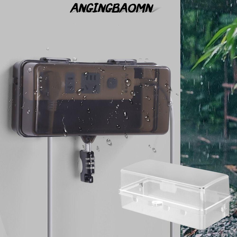 ฝาตะกั่วขยาย ANGINGBAOMN, กล่องปลั๊กกันขโมยพลาสติก, แบบพกพากันน้ํา Weatherproof Protect Outlet ฝาครอบป้องกันซ็อกเก็ตกลางแจ้ง