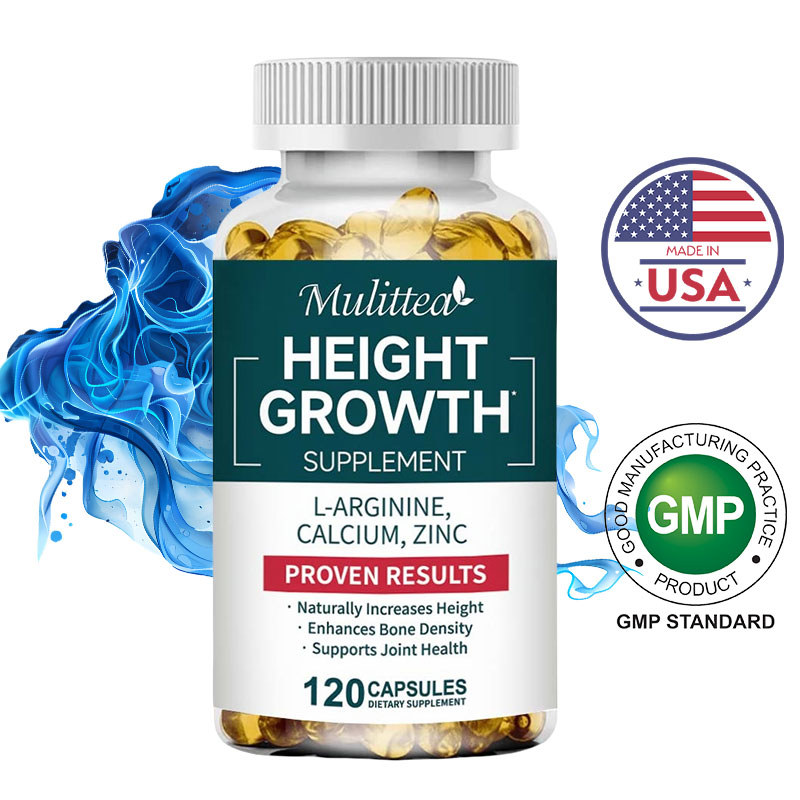 Mulittea Height Growth Capsules | ช่วยสนับสนุนกระดูกและการเจริญเติบโต | 120 Capsules