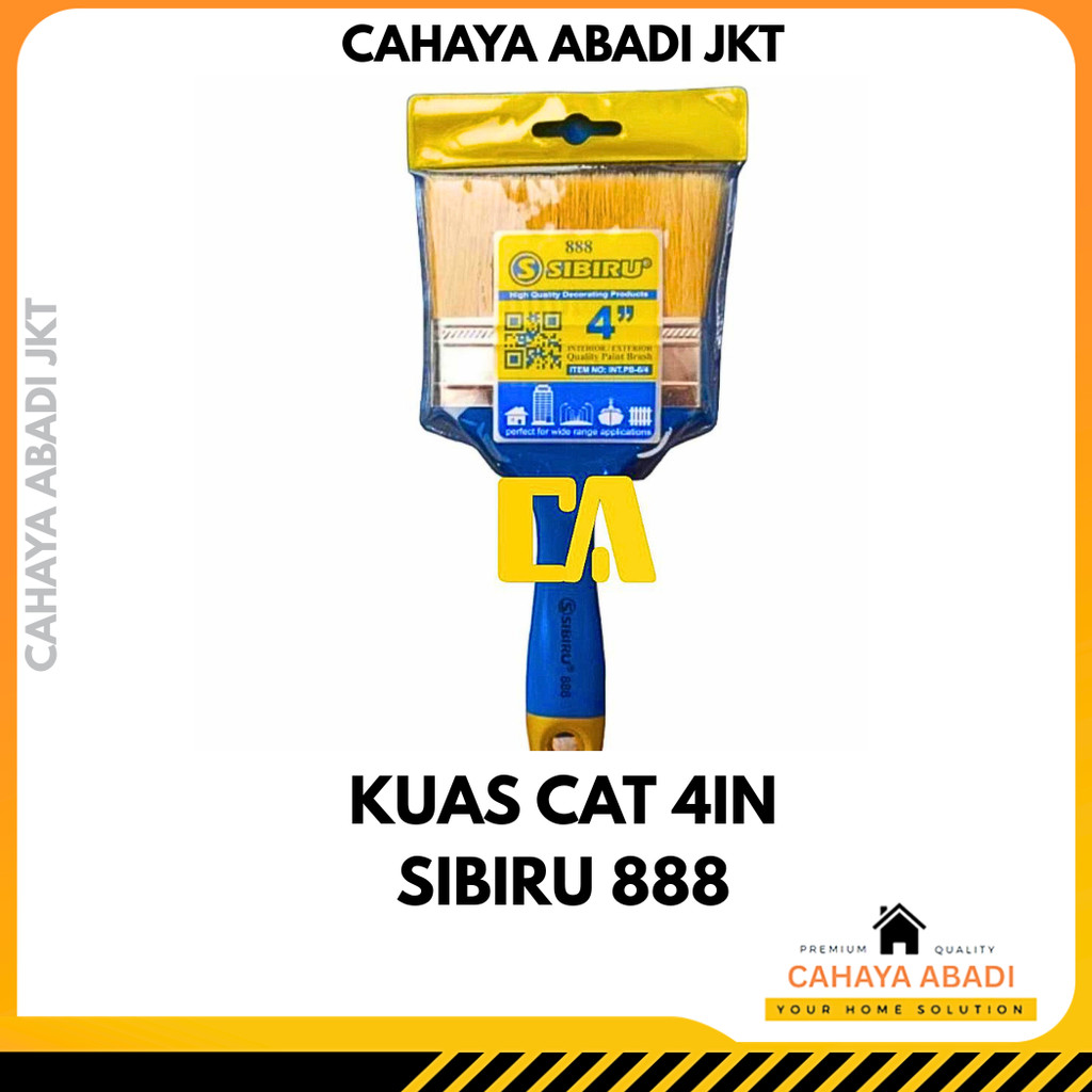 SIBIRU 888 แปรงสี 4IN สีฟ้า