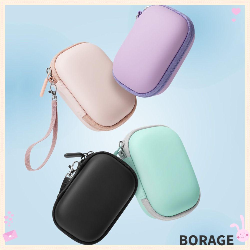 BORAG กระเป๋าเดินทาง, EVA Shell Anti-fall Camera Storage ,แบบพกพาน่ารักกันน้ํา Plush Padding SD Card