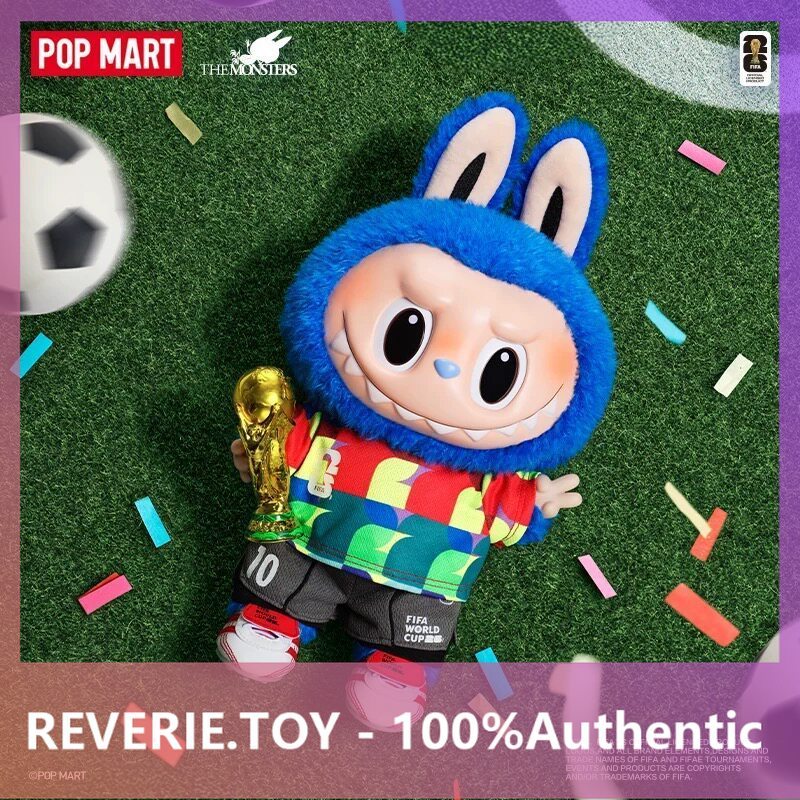 POPMART LABUBU x FIFA Catch the Win Vinyl Plush Doll อินเทรนด์เล่นรูปของขวัญ