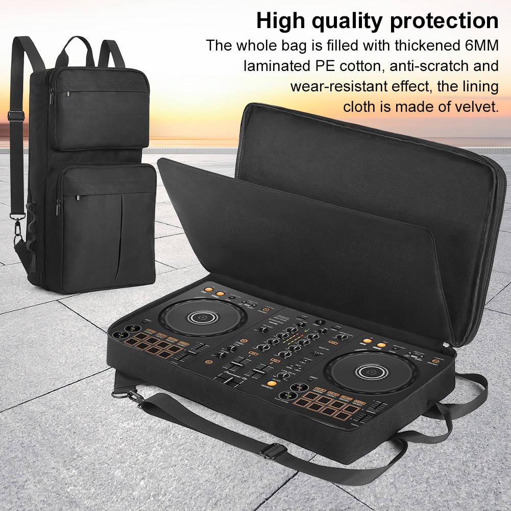 DJ กระเป๋าเป้สะพายหลังสําหรับ Pioneer DDJ-400 DDJ-FLX4/Roland DJ-202 DJ Controller Case กระเป๋าถือกร
