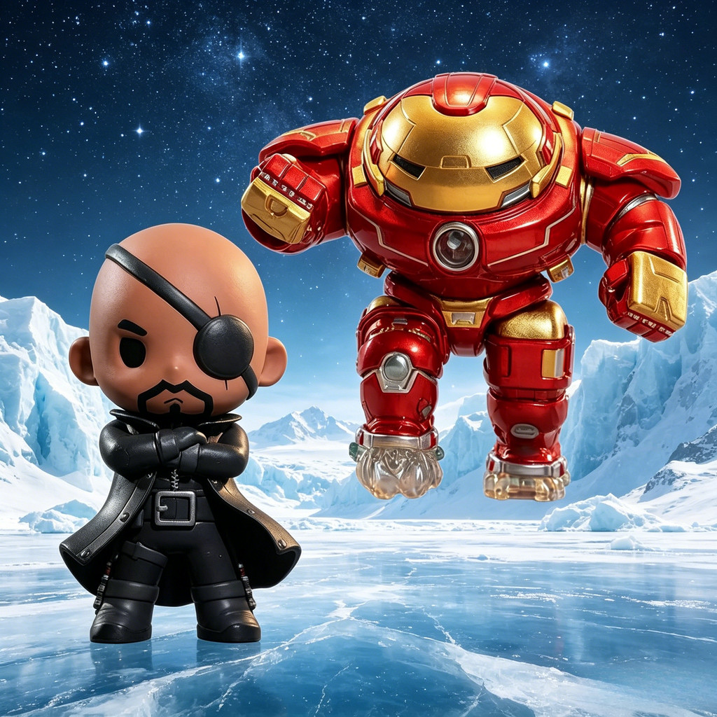[ความลับ] POPMART Marvel Avengers Classic Series เครื่องประดับอินเทรนด์เล่นตุ๊กตาตุ๊กตารูปตุ๊กตา