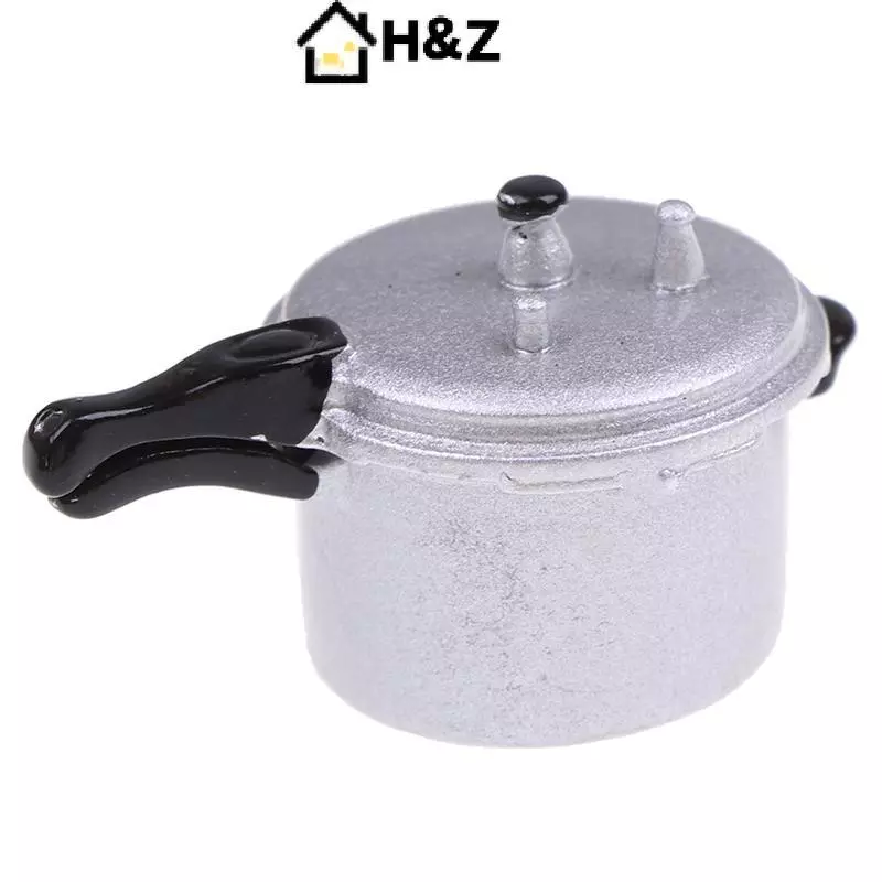 HZ หม้อความดัน อุปกรณ์ทำอาหาร สำหรับบ้านตุ๊กตา 1 12 Scale thumbnail 6