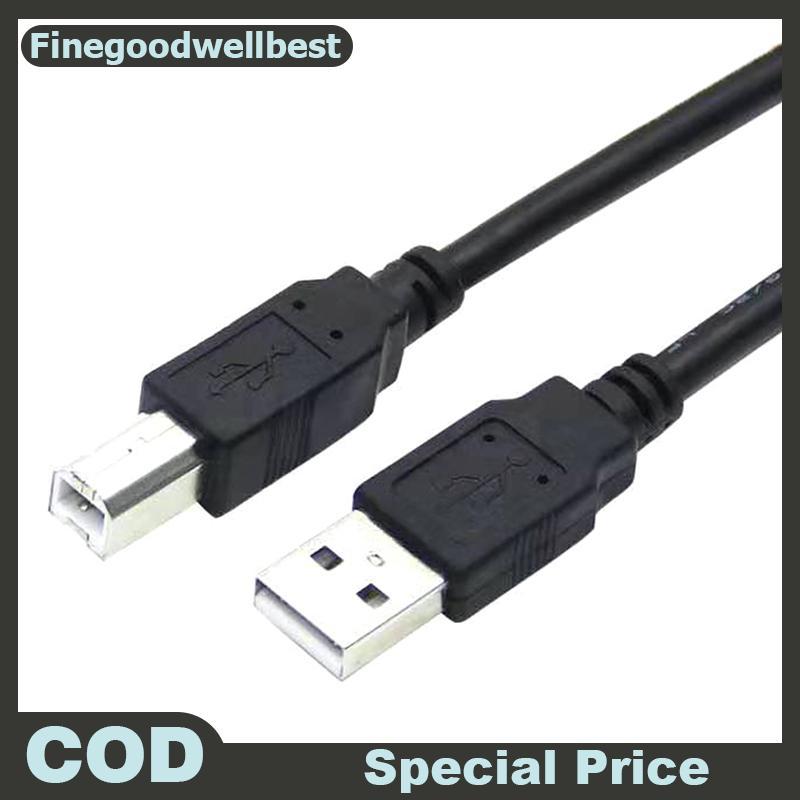 FBTH สายเครื่องพิมพ์ USB 2.0 Type A Male to Type B Male Printer Scanner Cable HOT