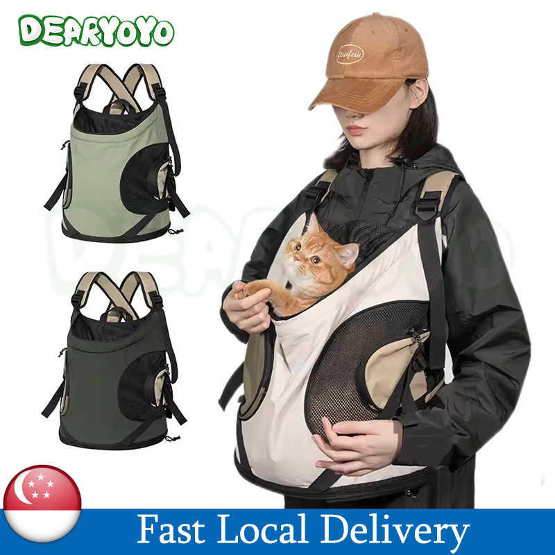 SG Cat Bag Cat Carrier Front Carry Pet Carrier Backpack Breathable Cat Dog Carrier 8kg
