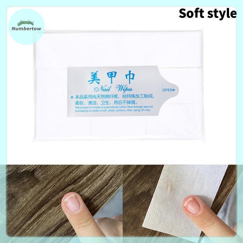 NumberTow 600/630 ชิ้นเจลยาทาเล็บ Remover เจลทําความสะอาดเล็บเล็บ Remover Lint-Free ผ้าเช็ดทําความสะ