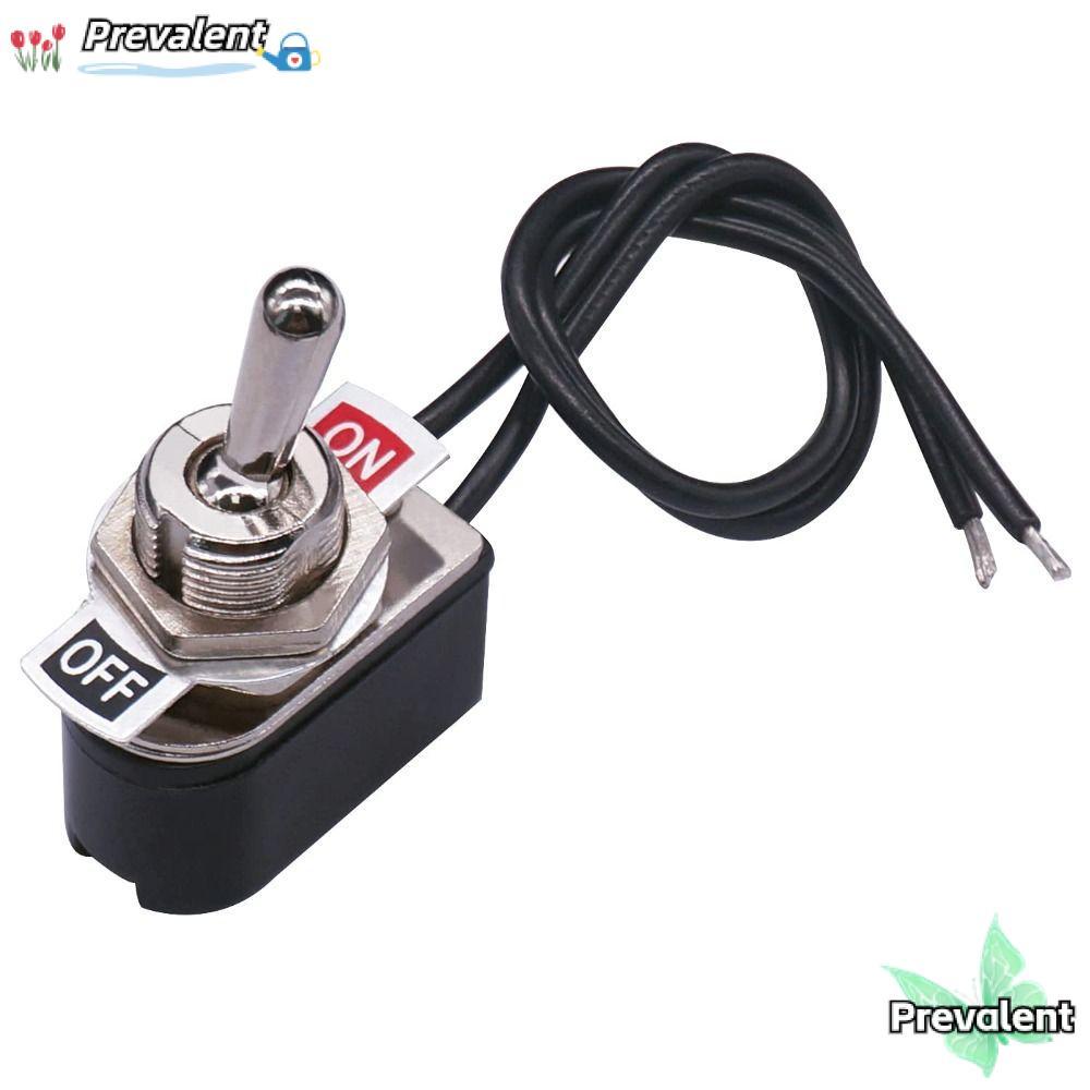 PREVALENT Toggle Switch, 2 Pin AC 6A/125V 3A/250V Toggle Rocker Switch, ทนทานเปิด/สลัก Heavy Duty พร