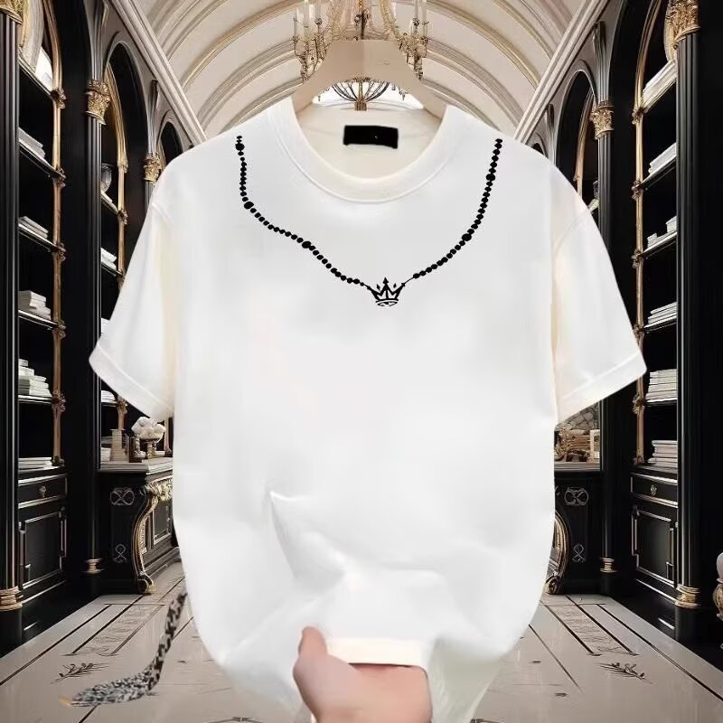 2026สไตล์อเมริกันRuffianหล่อผ้าฝ้ายหนาแขนสั้นเสื้อยืดเยาวชนผู้ชายผู้หญิงสไตล์ฤดูร้อนIns Streetสวมหลว