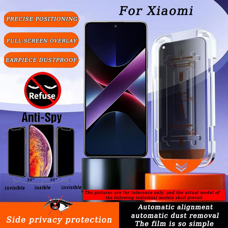 ฟิล์มกระจก ทำความสะอาดฝุ่นโดยอัตโนมัติแบบเต็มจอ Xiaomi POCO C75 C65 C61 C55 C40 C31 X7 X6 X5 X4 X3 N