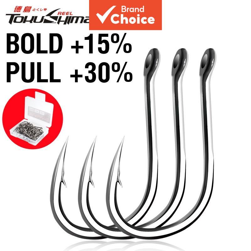 AKAKUMA เบ็ดตกปลาเหล็กกล้าคาร์บอนสูง สแตนเลส พร้อมเงี่ยง อุปกรณ์เสริมสําหรับตกปลา ทนทาน