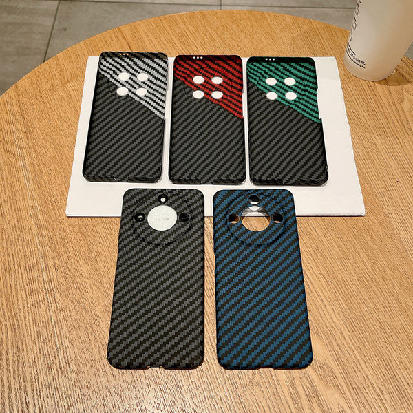 เคส honor x6b เคส honor x7c เหมาะสําหรับเคสโทรศัพท์ Honor X9C Kevlar คาร์บอนไฟเบอร์ Nova13 พื้นผิวรู