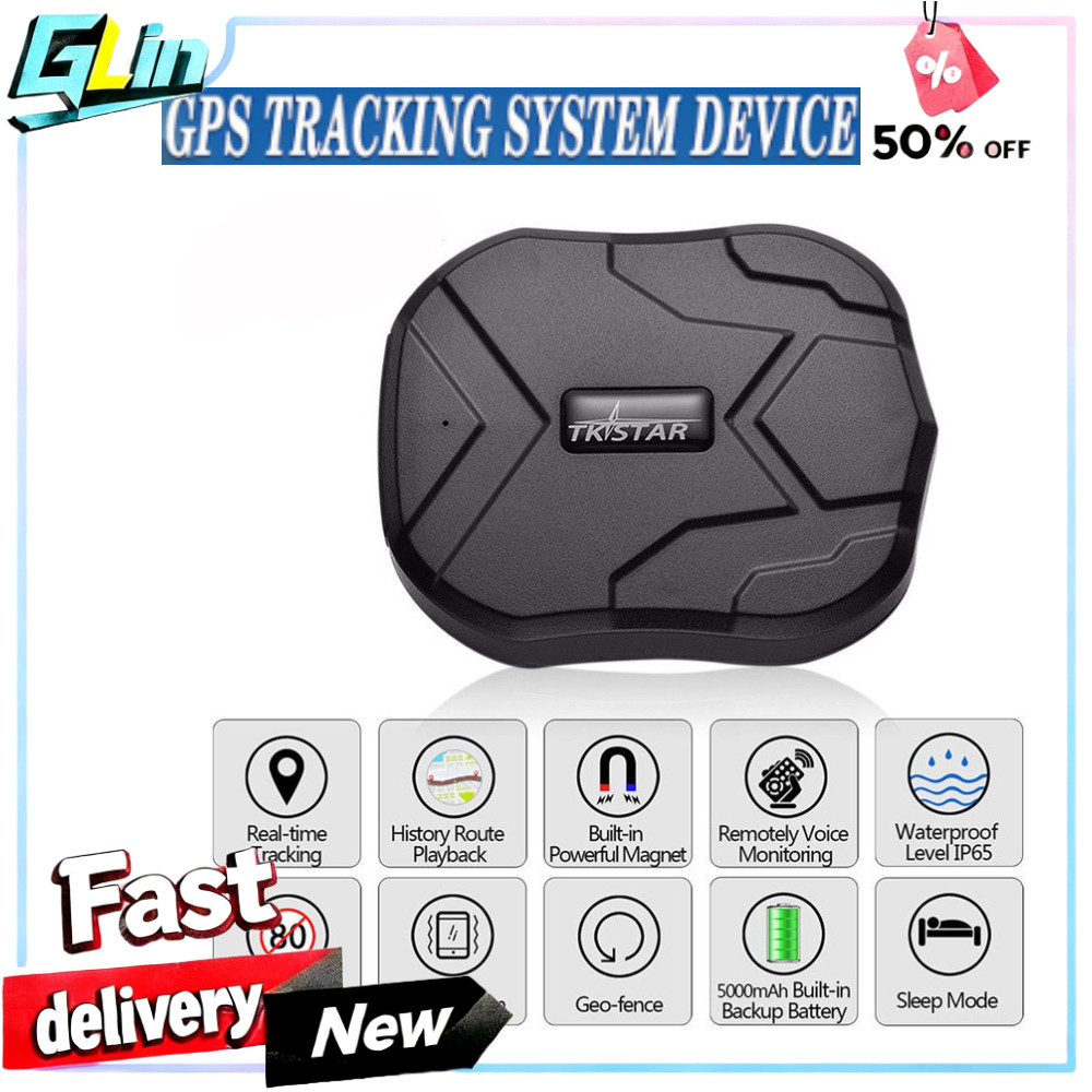 TKSTAR TK905 GPS Tracker - ตัวระบุตําแหน่งเรียลไทม์ป้องกันน้ําสําหรับรถยนต์และยานพาหนะ
