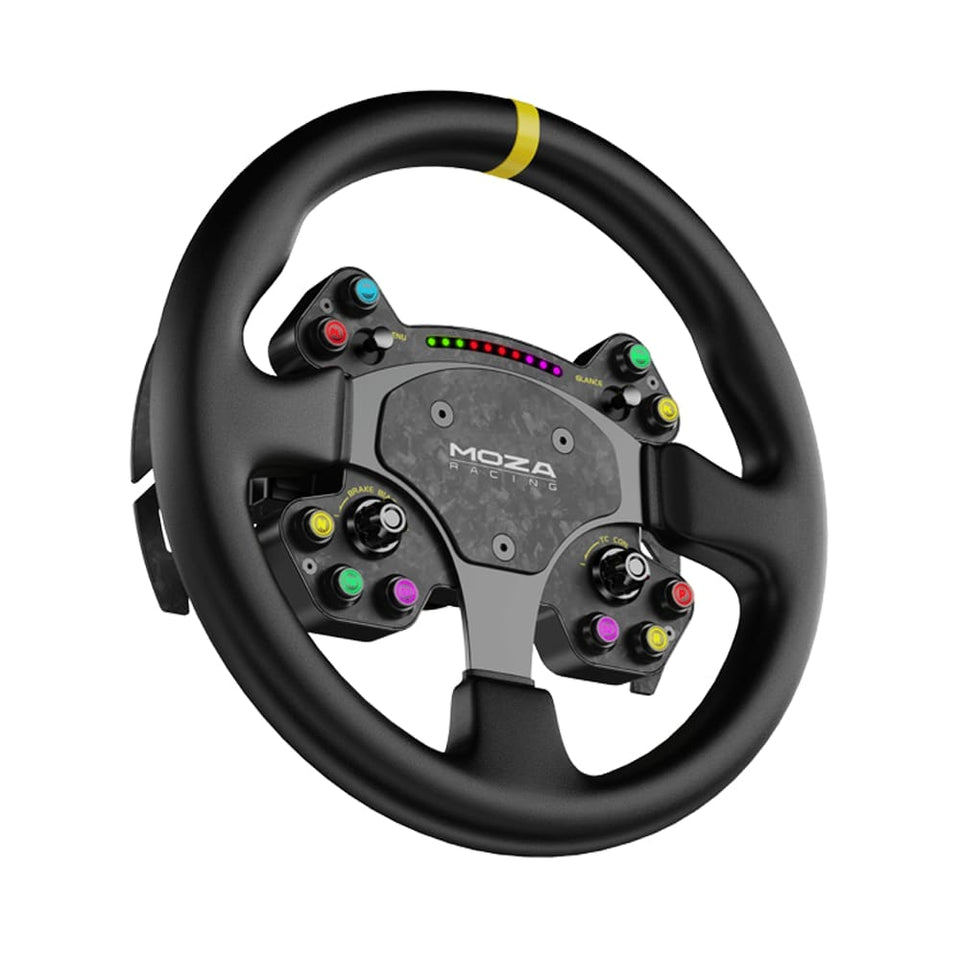 Moza RS V2 Steering Wheel | พวงมาลัย Sim Racing คาร์บอนไฟเบอร์แท้ | ขนาด 13 นิ้ว | รองรับ Moza R5 ขึ้นไป ราคา ถูกที่สุด ดีลบีเคเค แกลเลอรีภาพที่ 5