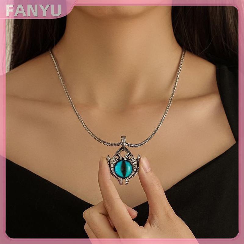 Sgl Vintage Gothic Demon Eye จี้สร้อยคอสําหรับผู้ชายผู้หญิงเครื่องประดับ Hip Hop SGL