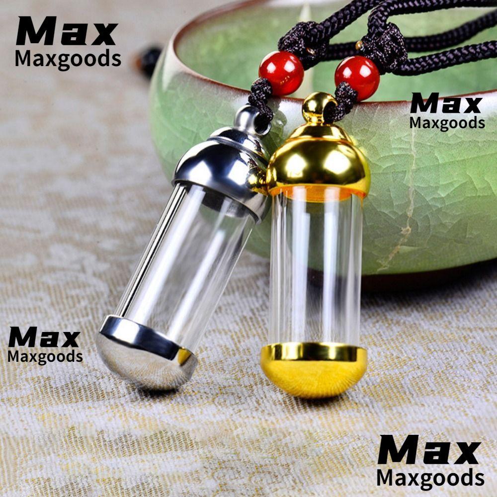 MAXG Vial สร้อยคอขวดน้ําหอมฝาเกลียว Wishing Bottle
