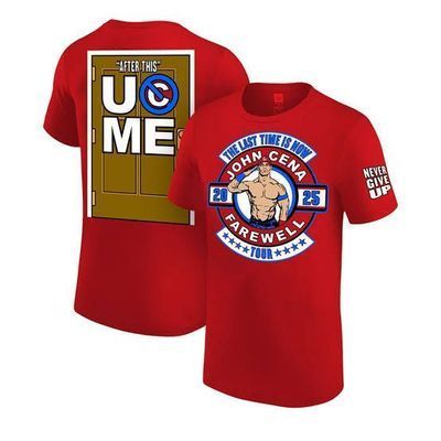 เสื้อยืด WWE John Cena ทัวร์ลาออก ทำจากผ้าฝ้าย 100% คุณภาพสูง สำหรับสะสมหรือสวมใส่ในชีวิตประจำวัน