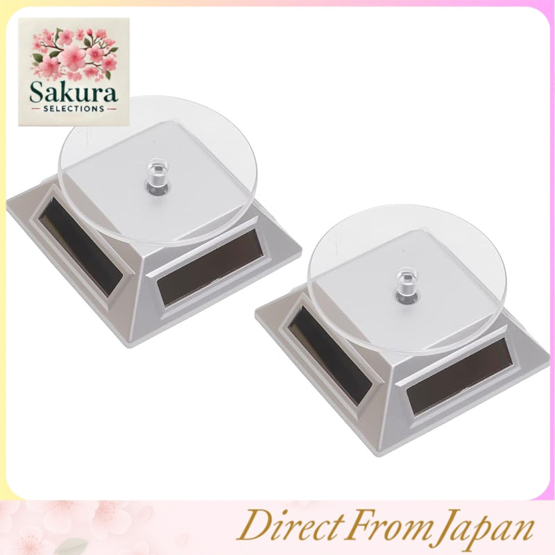 Audio fan turntable 10×10×4.5cm solar panel photovoltaic cell also operates on battery (1 AA battery