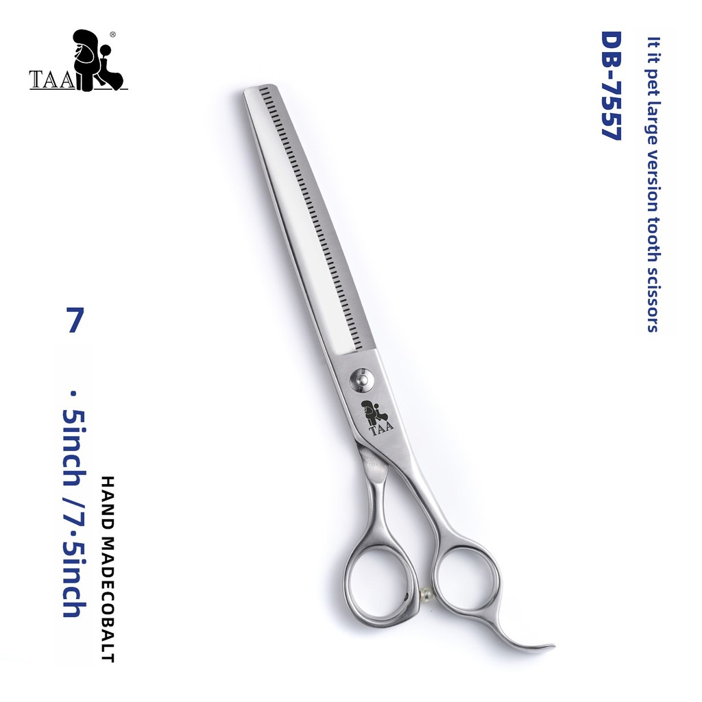 Taa Ita Ita Pet Grooming กรรไกรกรรไกรทันตกรรม DB-7557 สุนัข Teddy Poodle ตัดผมปุย