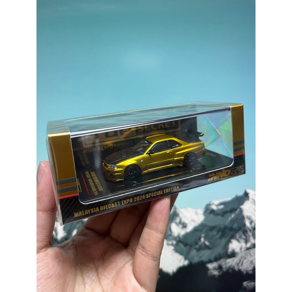 1/64 inno NISSAN NISSAN gtr r34 Malaysia Limited NISSAN SKYLINE GT-R R34 TOP SECRET สินค้าที่ยังไม่ไ