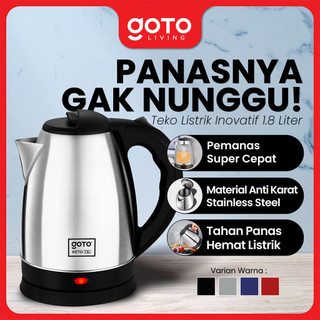 Goto Keto Kettle Pemanas Air Elektrik Stainless Steel 1.8L Listrik