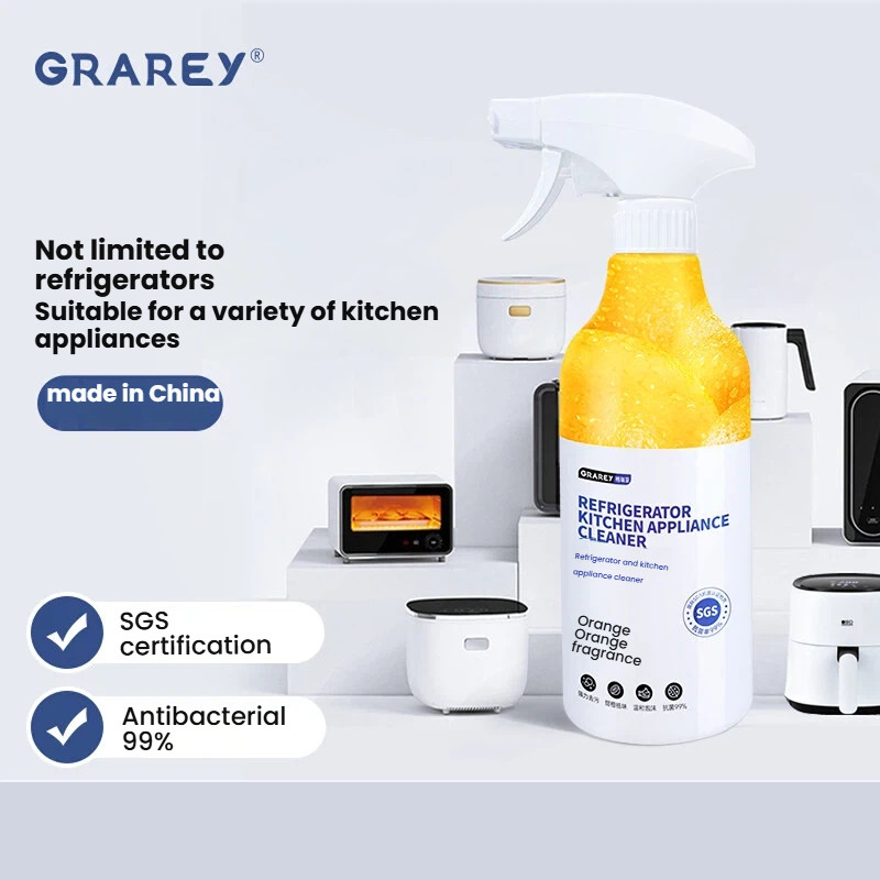 GRAREY ล้างไขมันเครื่องมือที่มีประโยชน์อุปกรณ์ทําความสะอาดผงครัวเบกกิ้งโซดา GRAREY จาระบีหนักตู้เย็น