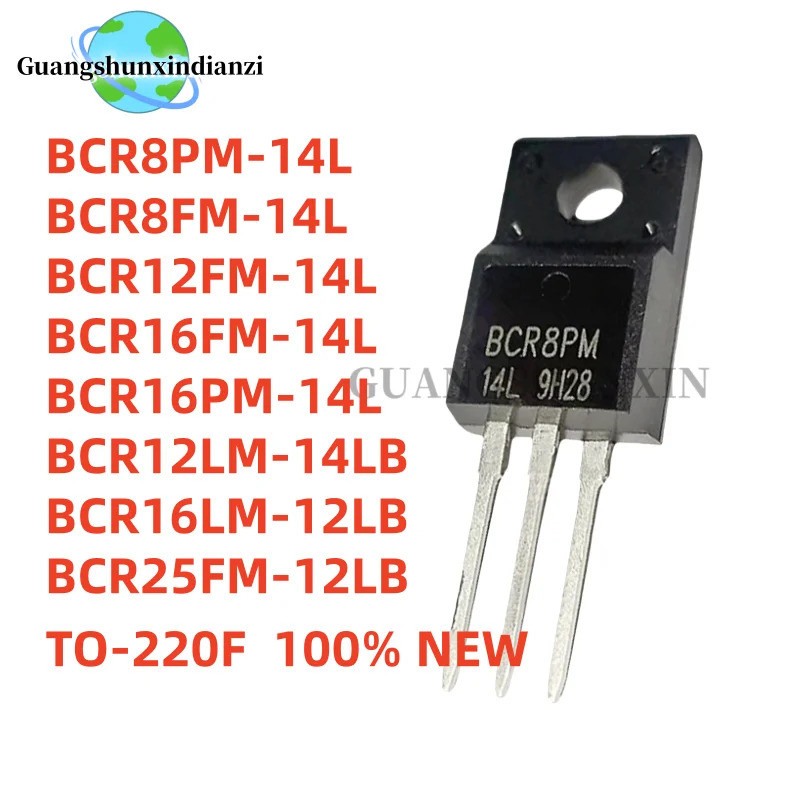 5PCS BCR8PM BCR8PM-14L BCR8FM-14L BCR12FM-14L BCR16FM-14L BCR16PM-14L BCR12LM-14LB BCR16LM-12LB BCR2