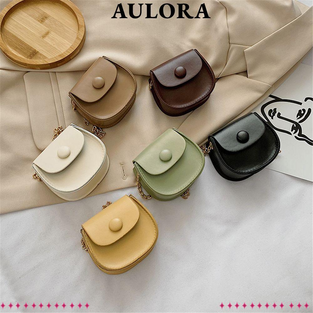 AULORA Bag Messenger Bags Round Korean Solid